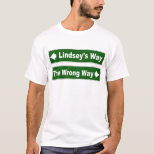 Camisa de Lindsay do clã do sinal de rua da