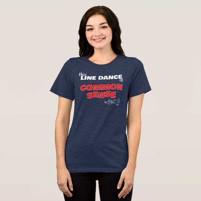Camisa de Line Dance do Senso Comum (Frente Completa)
