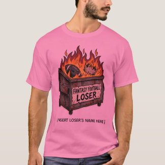 Camisa de Lixeira de Fogo de Perdedor de Futebol F