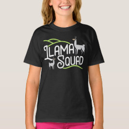 Camisa de Llama Fofa para Meninas Camiseta Llama S