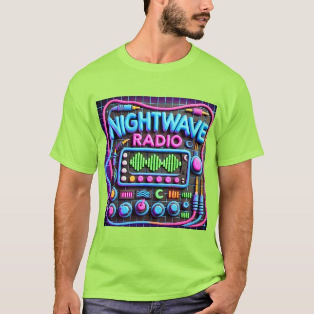 CAMISA DE LOGOTIPO DE CLAYMATION DE RÁDIO NOTURNO (Frente)