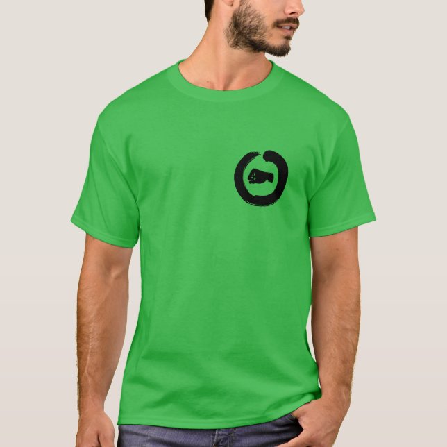 Camisa de logotipo normal da fonte Dojo (Frente)
