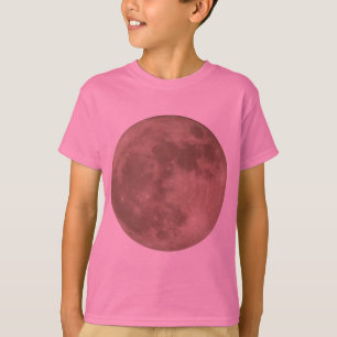 Camisa de Lua das Crianças Camada de Lua Cheia Cam