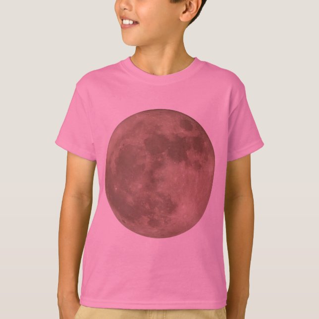 Camisa de Lua das Crianças Camada de Lua Cheia Cam (Frente)