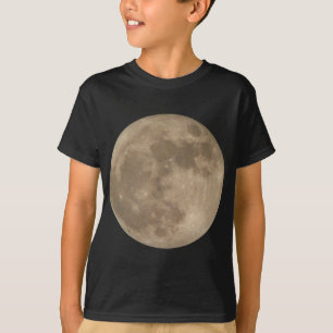 Camisa de Lua das Crianças Camada de Lua Cheia Cam