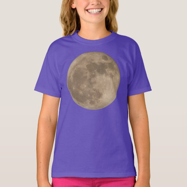 Camisa de Lua das Crianças Camisas de Lua Cheia (Frente)