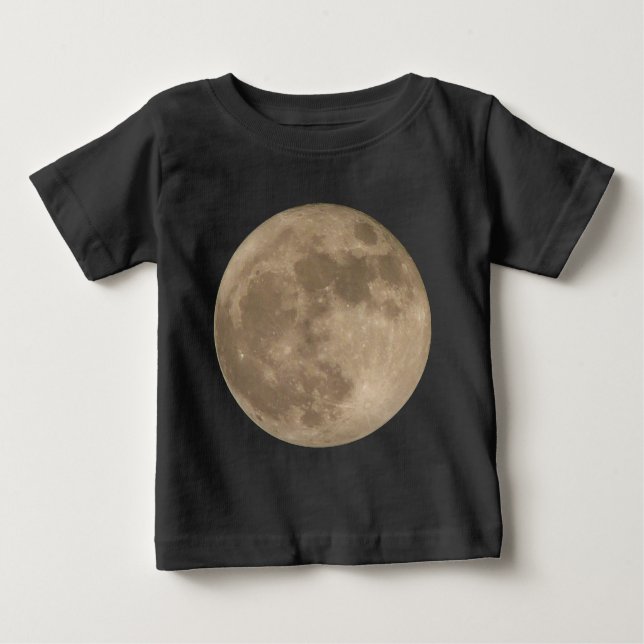 Camisa de Lua de Toddler Bebê Camisa de Lua Cheia  (Frente)