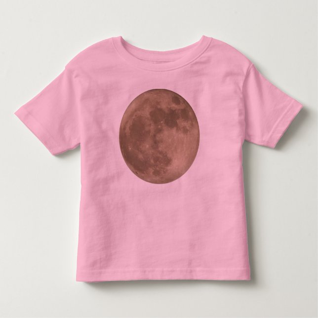 Camisa de Lua de Toddler Bebê Camisa de Lua Cheia  (Frente)