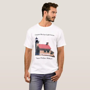 Camisa de luz do farol do Copper Harbor