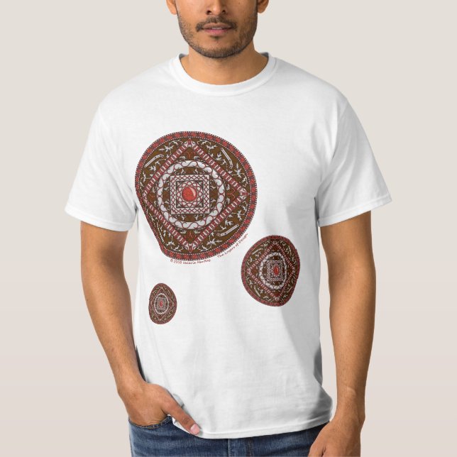 Camisa de luz masculina Aries Mandala (Frente)