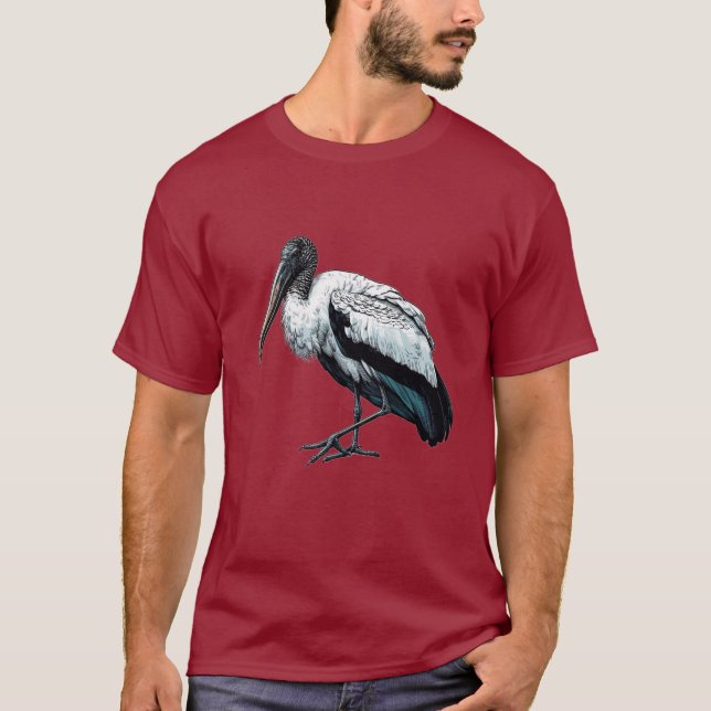 Camisa de madeira Stork Basic Dark T Shirt (Frente)
