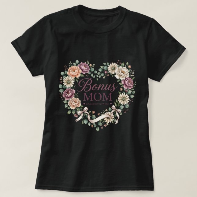 Camisa de Mãe Bonus, Presente do Dia das Mães para (Frente do Design)