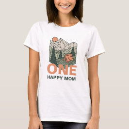 Camisa de Mãe de Aniversário de Um Ano Feliz Acamp