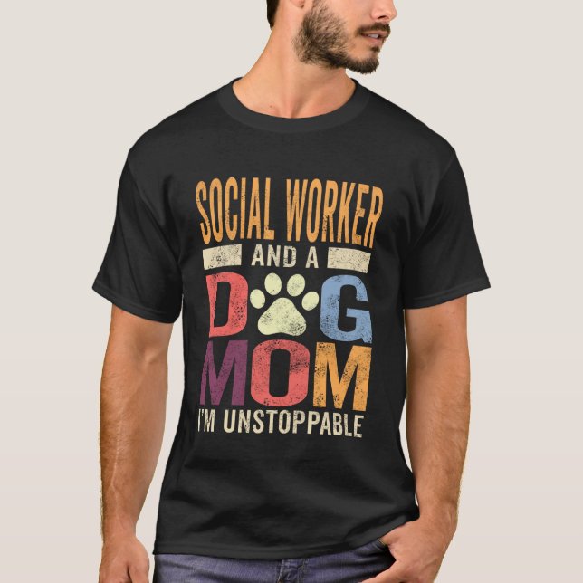 Camisa de Mãe de Cachorro Assistente Social Assist (Frente)