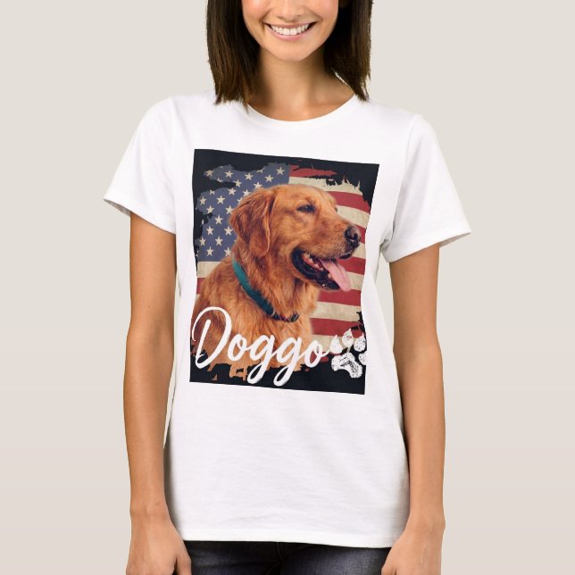 Camisa de Mãe de Cachorro Fofo para Amantes de Pet (Frente)