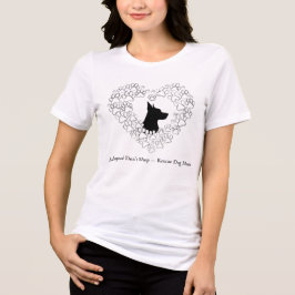 Camisa de Mãe de Cão Resgatado - Pata em Coração