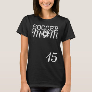 Camisa de Mãe de Futebol Número 15 Jogador Favorit