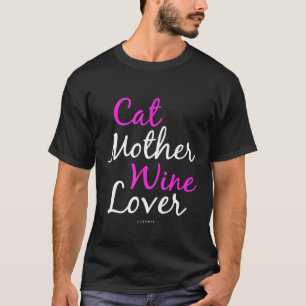 Camisa de Mãe de Gato Amante de Vinho Mãe de Vinh