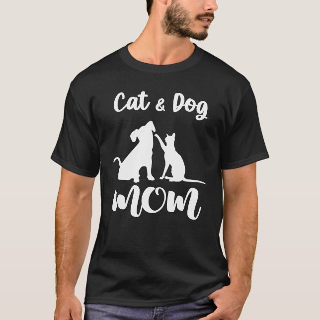 Camisa de Mãe de Gato e Cachorro Animais Pets Aman (Frente)