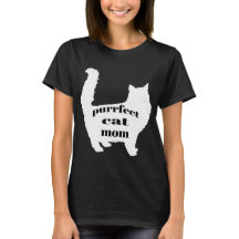 Camisa de Mãe de Gato Moderno e Divertido