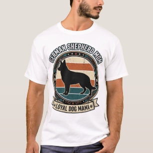 Camisa de Mãe de Pastor Alemão Vintage Amante de C