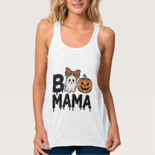 Camisa de Mãe Fantasma de Halloween Abóbora Design