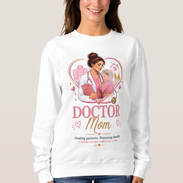  Camisa de Mãe Médica Design  (Frente)