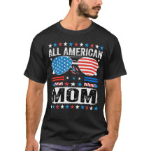 Camisa de Mãe Patriota Americana USA