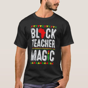 Camisa de Magia de Professor Negro Professor Mês d