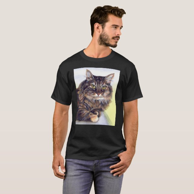 Camisa De Maine Coon T - Presente Para Alas De Gat (Frente Completa)