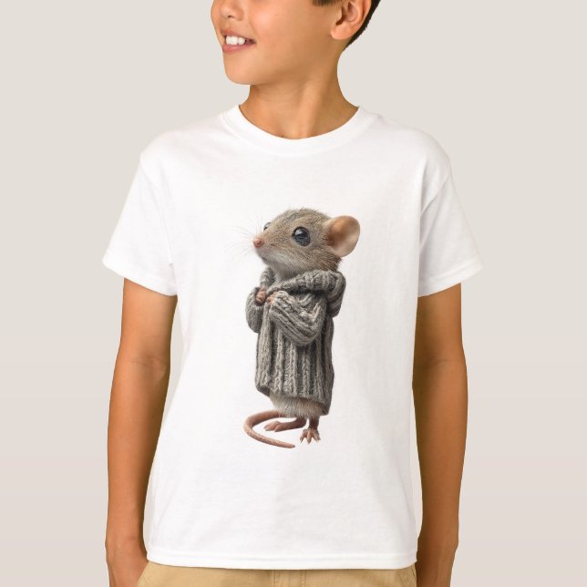 Camisa de Malha Aconchegante Mouse Kids (Frente)