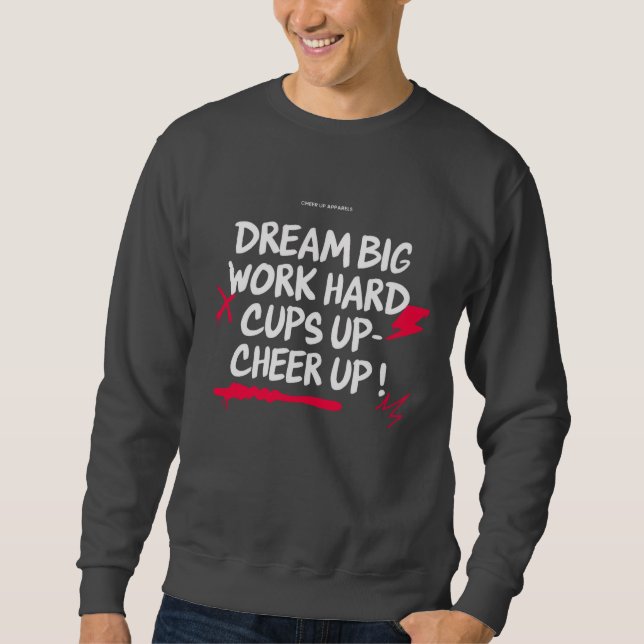 CAMISA DE MALHA MASCULINA SONHE GRANDE ALEGRAR  (Frente)