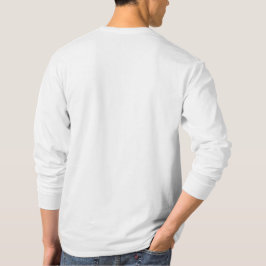 Camisa de manga branca comprida, personalizada, de