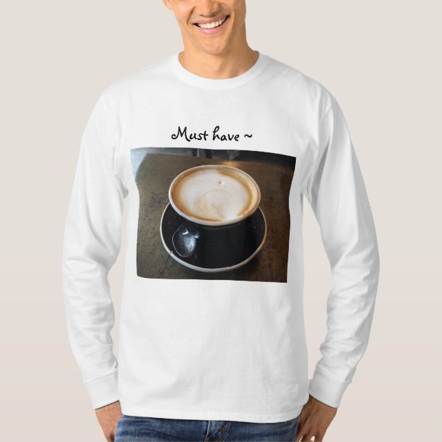 Camisa de manga comprida com café por Tony Cimino (Frente)