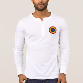 Camisa de manga comprida do Rainbow Bullseye