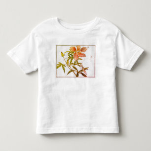 CAMISA DE MANGA CURTA PARA CRIANÇAS COM FLORES NOM