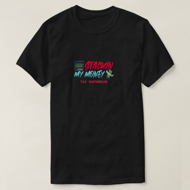 CAMISA DE MANGA CURTA STACK MONEY (Frente do Design)