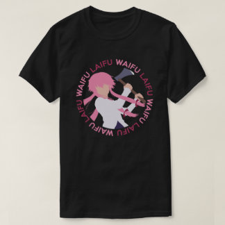 Camisa de Manga do Anime de Waifu Laifu