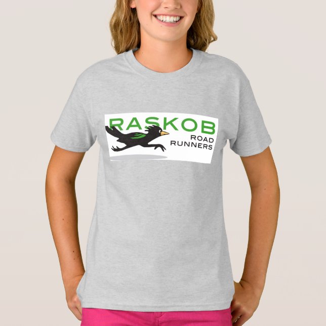 Camisa de manga Girls American Raglan 3/4 (Frente)