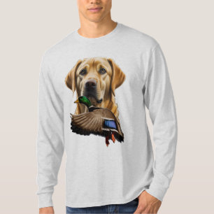 Camisa de manga longa amarela Labrador para homens