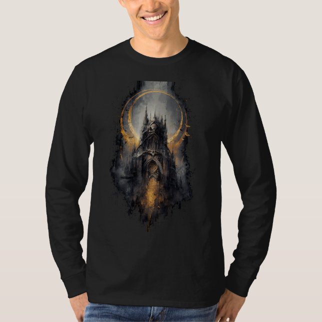 Camisa de Manga Longa Caveira Catedral de Arte Som (Frente)