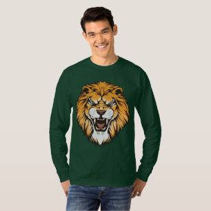 Camisa de Manga Longa com Gráfico do Leão Rugindo