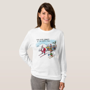 Camisa de manga longa das mulheres do Polo Norte