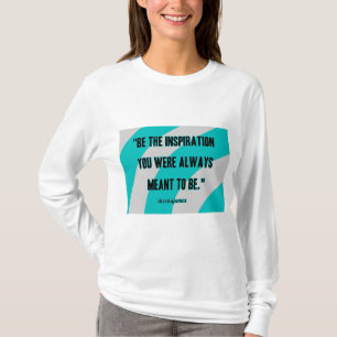 Camisa de manga longa das mulheres inspiração