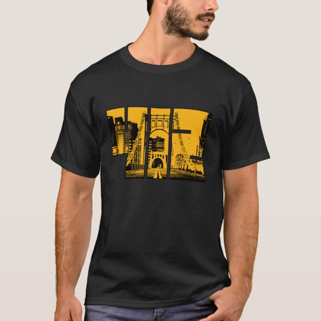 Camisa de manga longa de Pittsburgh (Frente)