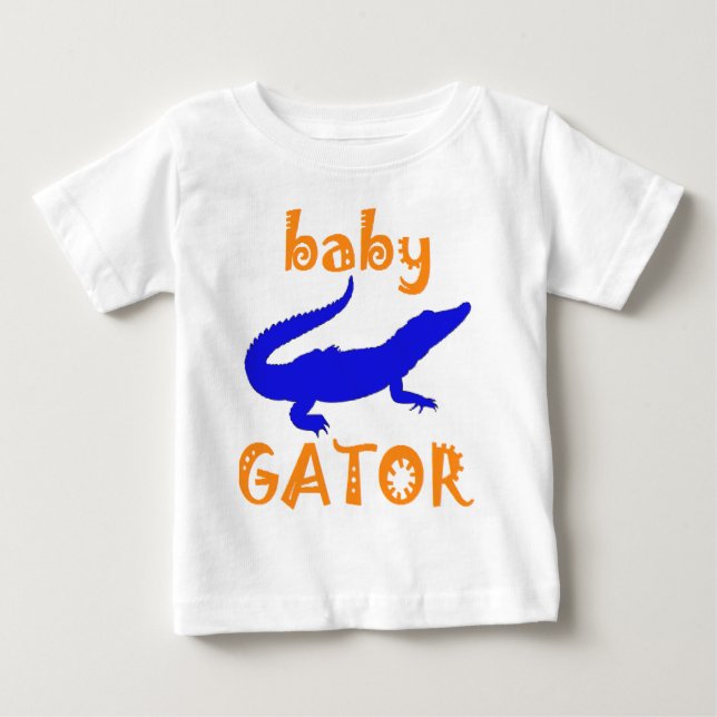 camisa de manga longa do bebê GATOR (Frente)