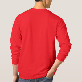 Camisa de Manga Longa dos Homens Vermelhos