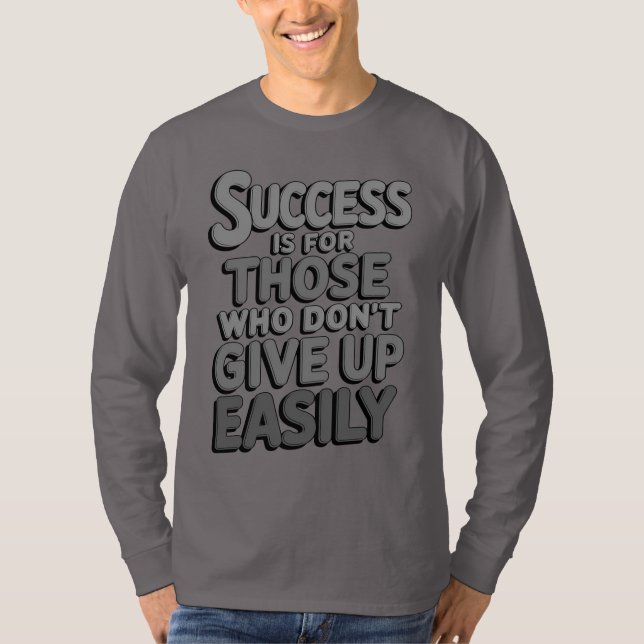 Camisa de manga longa escura nos EUA - Estilo enco (Frente)