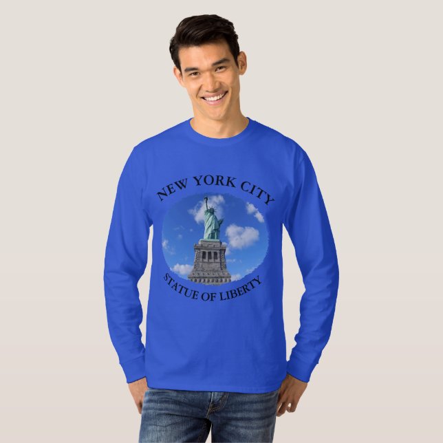 CAMISA DE MANGA LONGA ESTÁTUA DA LIBERDADE (Frente Completa)