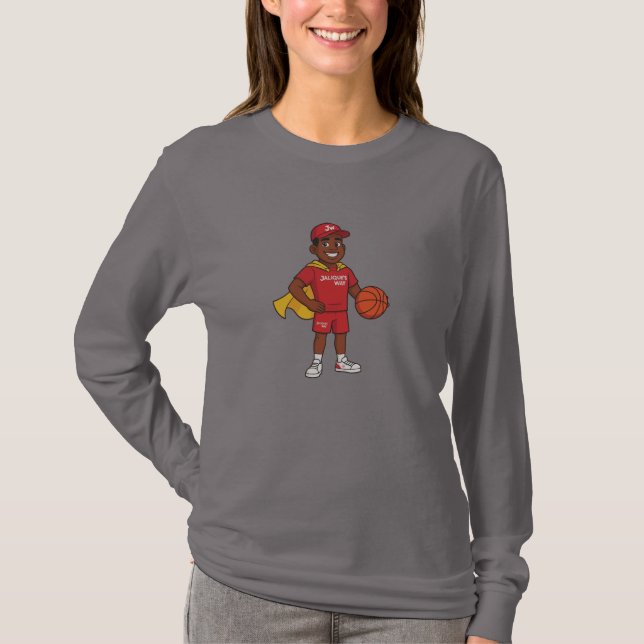 Camisa de manga longa feminina J'Lon the Champion (Frente)